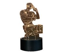LED Night Light 3D Acrilico Illusion 16 Lampada da tavolo che cambia colore Interruttore tattile USB Lampada per la decorazione della casa Lampada per bambini Regalo Leon Kennedy