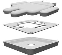 LED Night Light Android Robot Lamp with Remote Control - Room Decor