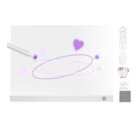 LED Note Board - USB Powered Light Up Drawing Board, Colorful Dry Erase Message Display, Reusable Acrylic Writing Panel, Creative Glow Art | Illuminated Boards for Home School Classroom Office