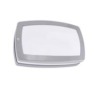 LED Numero Civico Illuminato IP54 25 CM Larga Grigio Bianco Con Etichetta Parete [EEK: F]