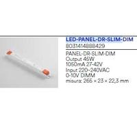 LED-PANEL-DR-SLIM-DIM DRIVER 27-42V PER PANNELLO LED 45W 1050MA INPUT AC220-240V 0-10V DIMM 26,5X2,3X2,23CM