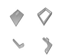 LED Panel Mount Bracket for Anet A6 3D Printer with Wire Channel 12V 24 SMD