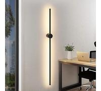 LED parete applique LAMPADA DA PARETE MODERNA A 360 gradi interno casa ,nera muro forma di lineare luce calda camera da letto salotto corridoio stanza da letto scale hotel abat-jour