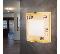 LED Parete Soffitto Lampada Luce Giallo Salotto Sonno Camera Illuminazione Vetro