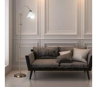 LED Paviment Supporto Luce Plafoniera Soggiorno Stand Illuminazione Altmessing [EEK: E]