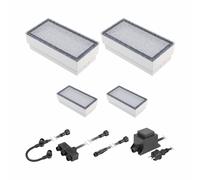 LED pavimentazione pietra Gorgon terra luce da incasso per esterni 20x10cm 12V