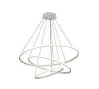 LED Pendant Light,Dimmable 3 Ring Acrylic Chandelier Lighting Fixture,Gold Adjustable Chandeliers for Kitchen Island Dining Living Room Bedroom Foyer Hanging 40+60+80Cm/