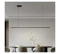 LED Pendant Light Long Restaurant Chandelier Modern Minimalist Office Lighting Nordic Bar Table Lamps Kitchen Island Lamp Black