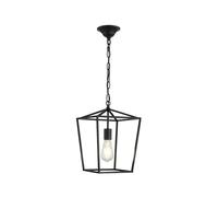 LED Pendant Light Vintage Loft Lantern Hanging Lamp Height Adjustable Iron Lighting Fixture For Restaurant Kitchen Black Lights
