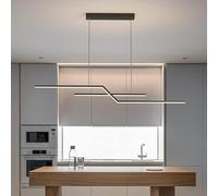 LED Pendant Lights for Dining Room Table Lines Light Nordic Creative Bar Counter Long Strip Indoor Lighting Chandelier 22W Dimmable LED