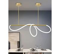 LED Pendant Lights Kitchen Island with Soft Silicone Lamp Strip, cm Source Ceiling Light Fixtures, Chandeliers for Dining Room 60W