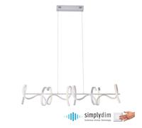 LED Pendelleuchte Pranzo Dimmerabile Bianco Metallo 99 CM 1330 Lm Lampada Cucina