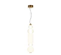 LED Pendelleuchte Pranzo Vetro Metallo Oro Ø14 , 7 CM 3000 K Sospensione Cucina