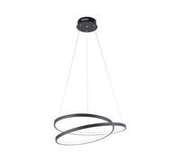 LED Pendelleuchte Sala da Pranzo Dimmerabile Nero 30 W B:55 CM Sospensione