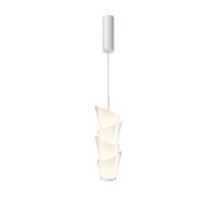 LED Pendelleuchte Vetro Metallo Bianco Sala da Pranzo L: 15 CM 3000 K Cucina
