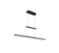 LED Pendelleuchte Vetro Metallo Touch Dimmer Nero Bianco 18 W Pranzo Sospensione [EEK: E]