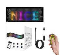 LED per auto - controllo app senza fili, segnale programmabile, animazione, notizie, display pubblicitario per negozi, auto, hotel, lavagna a LED personalizzabile per finestrini e