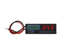 LED per battery Tester 7-55V Digital Voltage Meter LED per battery(Red) | Digital LED display, 7-55V DC range, real-time voltage reading, compact 46mm size, red/blue/white/green options