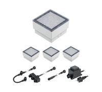 LED per pavimentazione Gorgon luce da incasso a terra per esterni 10x10cm 12V