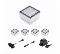 LED per pavimentazione Gorgon luce da incasso a terra per esterni 10x10cm 12V