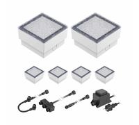 LED per pavimentazione Gorgon luce da incasso a terra per esterni 10x10cm 12V