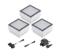 LED per pavimentazione Gorgon luce da incasso a terra per esterni 10x10cm 12V