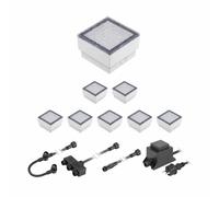 LED per pavimentazione Gorgon luce da incasso a terra per esterni 10x10cm 12V