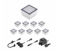 LED per pavimentazione Gorgon luce da incasso a terra per esterni 10x10cm 12V
