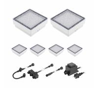 LED per pavimentazione Gorgon luce da incasso a terra per esterni 15x15cm 12V