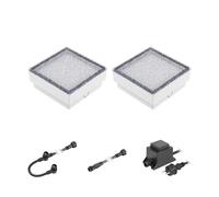 LED per pavimentazione Gorgon luce da incasso a terra per esterni 15x15cm 12V [EEK: G]