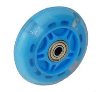 LED per ruote flash, 80 mm, ruota posteriore per scooter, compatibile con mini, 8 x 2,2 cm, cambio rapido, alta luminosità, guida sicura, 1 pezzo (verde)