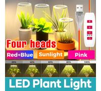 LED Pianta Coltiva La Luce USB 5V Spettro Completo Idroponico Dimmerabile Timer Auto On/Off Fiori di Cactus Lampada per Coltivazione di Crescita Succulente