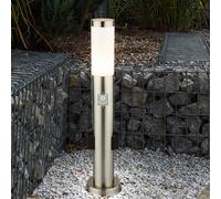 LED Piantana 2x Prese Sensore di Movimento Esterno Giardino Lampione Argento [EEK: F]