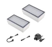 LED pietra da pavimentazione Gorgon luce da incasso a terra per esterni 20x10cm