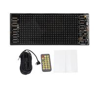 LED Pixel Panel 6.8x2.8 Inch,16x32 Pixels Flessibile LED Scrolling Display,BT and APP Control Programmable LED Sign,IP65 Watertight USB Powered Colorful LED Panel for Car, Shop, Bar