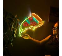 LED Pizza Wall Art Neon Decor With Remote - Restaurant, Snack Bar, Pizzeria Cucina Sign