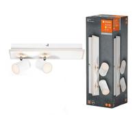 LED Plafoniera da Parete Decoro 2Spot Mars Bianco 29W 3100lm Caldo Orientabile [EEK: F]