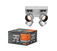 LEDVANCE DECOR SPOT JUPITER 22W, 750lm, argento, faretto, teste orientabili, uti