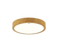 LED Plafoniera Deckenleuchte IP44 Ø 28 CM Rotondo 4100 K Bianco Neutro Legno Bad [EEK: E]