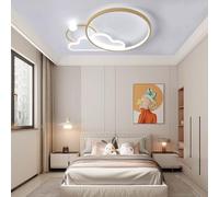 LED Plafoniera Dimmerabile con telecomando 3000k-6000k plafoniera 30W/38W 40*6CM/50*6CMAcrilico alluminio Arte Plafoniere Montaggio per camera da letto dei bambini soggiorno camera da letto corridoio(