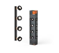 LED Plafoniera Lampada da Parete Decoro 4 Spot Pluto Nero 19,2W 1800lm [EEK: F]