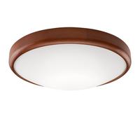 LED Plafoniera Legno Vetro Ø37cm Rotondo Fernly Soggiorno Camera Letto Luce [EEK: F]
