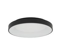 LED Plafoniera Metallo Nero Bagno Ø48 CM Bianco Neutro 60 W Deckenleuchte Tondo [EEK: F]