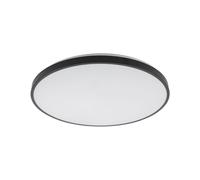 LED Plafoniera Metallo Nero Bagno IP44 B:49 CM Rotondo 32 W Deckenleuchte [EEK: G]