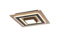 LED Plafoniera Piccolo B:40 CM Legno Metallo Bianco Caldo 3000 K 2150 Lm [EEK: E]