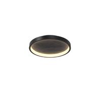LED Plafoniera Pietra Metallo Nero Ø40 , 5 CM 3000 K Deckenleuchte Blendarm