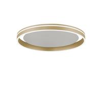 LED Plafoniera Sala da Pranzo IN Ottone Telecomando Ø59 CM Deckenleuchte Dimmbar