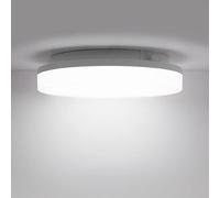 LED Plafoniera Soffitto Dimmerabile 15W, Luce Bianca Fredda 5000K Interno Lampada a Soffitto 1400LM, Rotonda 22CM, Impermeabile IP54, Luce Soffitto per Camera da Letto, Cucina, Balcone Cantina