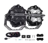 LED Pod Lights 5inch 21360LM Side Shooter DRL White Amber For Marine ATV UTV