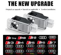 LED Porta Auto Logo Luci di Benvenuto Auto Proiettore Laser Lampada Per Audi Sline S3 S4 S5 S6 S7 RS Q7 Q5 Q3 A4 B8 8P A3 A6 C7 A5 A6L